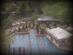 The window looking out.