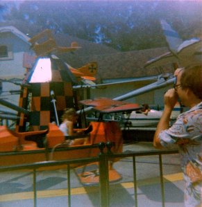 Me flying the red Baron plane.