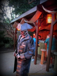 This creepy character greets you at the Pirate Baaaargh with a hint of humor and a dash of scare.  He is hilarious.  
