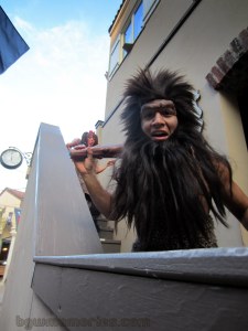 Even off stage, the actors  of Dig it Up- Ham it up!  