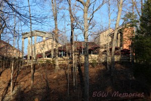 Looking up at the new deck.